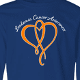 thumbnail image 4 of Inktastic Leukemia Awareness with Orange Ribbon Heart Long Sleeve Youth T-Shirt, 4 of 5