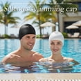 thumbnail image 2 of Unisex waterproof silicone swimming cap for swimming training, 2 of 8