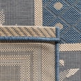 thumbnail image 5 of SAFAVIEH Courtyard Charles Floral Indoor/Outdoor Area Rug, Blue/Ivory, 4' x 5'7", 5 of 9