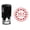Red, variant on Printtoo Round Custom Address Return Self Inking Rubber Stamp Personalized Initial Monogram Stamper-Black