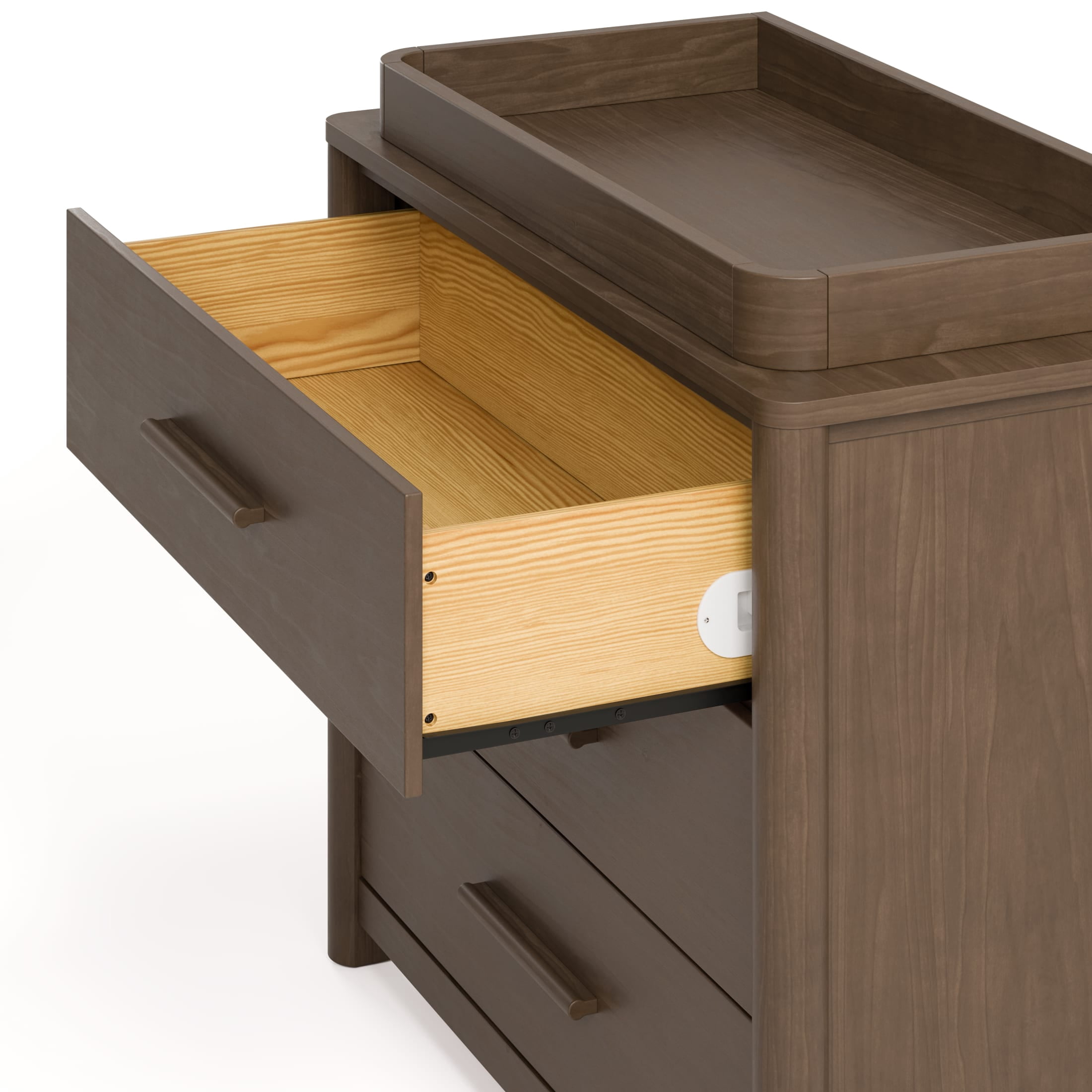 Art of Nursery by Storkcraft Malta 3 Drawer Chest with Removable Changing Topper - Hazelnut