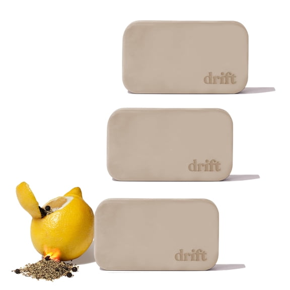 Drift Car Air Freshener - The Original Stone Air Freshener - Car Odor Eliminator - Long Lasting Scent - Metal Clip - Essential Oils - John Wick Scent 3 Pack Refill - NO CLIP INCLUDED