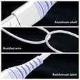 thumbnail image 6 of Dutevolns USB C Cable, 4 Pack(1.6/3.3/4.9/6.6ft) Type C Charger Cords, Nylon Braided 3A  Fast Charging Cable Compatible With Iphone 16/15, Samsung Galaxy, Violet, 6 of 10