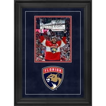 Matthew Tkachuk Florida Panthers Deluxe Framed Autographed 2024 Stanley Cup Champions 8" x 10" Raising Cup Photograph - Fanatics Authentic Certified