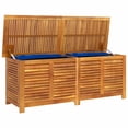 thumbnail image 4 of VidaXL Outdoor Louvered Wooden Acacia Deck Box, 4 of 43