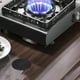 thumbnail image 4 of Cabezal de quemador de estufa de Gas con cubierta contra incendios, perilla de estufa de Gas Ideal para uso en cocina, piezas de repuesto, color negro, duradero y eficiente, 4 of 6