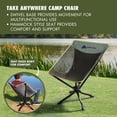 thumbnail image 4 of Ozark Trail Compact Camping Chair with 360-Degree Swivel Seat and Carry Bag, 4 of 11