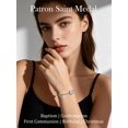 thumbnail image 2 of TANGPOET St Mary Magdalene Medal Bracelet Rosary Bracelet Cross, 2 of 5