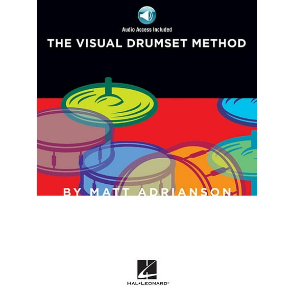 The Visual Drumset Method Book/Online Audio, (Paperback)
