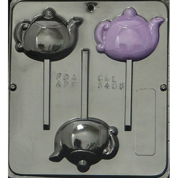 3408 Tea Pot Lollipop Chocolate Candy Mold