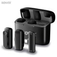 thumbnail image 3 of Bower Dual Wireless Microphone System with Noise Reduction, Charging Case & USB-C Receiver, 3 of 6