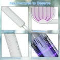 thumbnail image 3 of Matamoscas eléctrico plegable, raqueta exterminadora de mosquitos recargable, lámpara trampa para mosquitos con luz violeta, diseño de mango giratorio, 3 of 7