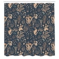 thumbnail image 2 of Ambesonne Floral Shower Curtain, Vintage Garden Print Classic, 69"Wx84"L, Dark Blue, 2 of 4