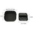 thumbnail image 5 of Ludlz Fryer Basket Even Heat Distribution Square with Handle Divider Pad Reusable Foldable Fryer Silicone Pan, 5 of 7