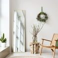 thumbnail image 3 of EDX Arched Full Length Mirror 56"x15" Full Body Mirror Rectangle Free Standing Wall Mounted Leaning Hanging Floor Mirrors, Gold, 3 of 7