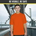 thumbnail image 5 of Radyan Hi-Vis Short Sleeve Safety T-Shirt, 20 Pack - 100% Polyester, Size: Adult, 5 of 5