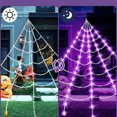 thumbnail image 3 of Luces Hadas Halloween Red Telaraña Luminosa 8 Modos, 3 of 9