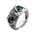 thumbnail image 4 of AOOOWER Demon Eye Owl Ring Retro Bird Open Ring Adjustable Punk Owl Ring, 4 of 7