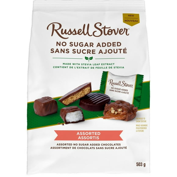 Russell Stover No Sugar Added Assorted Chocolates, 503-Gram Bag, 503 g