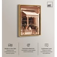 thumbnail image 2 of Cat at the Store Window Canvas Fashion Designer Wall Art by Art Remedy, Gold Frame, 20" x 30", 2 of 7