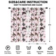 thumbnail image 2 of Blackout Kids Curtains,Cute Boston Terrier Dog and Pink Love Heart Childrens Insulated Curtains Set Of 2,Bedroom Essentials,Toddler Room Decor 42"x84"(106x213cm), 2 of 4