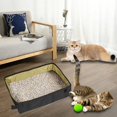 thumbnail image 1 of Inodoro portátil para , arena plegable ligera, tela Oxford, suministros resistentes arañazos, accesorios para viajes en interiores , amarillo, s Salvador baño de gato, 1 of 8