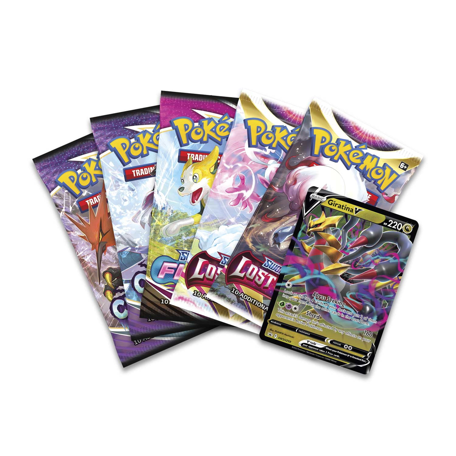 Pokemon TCG: GIRATINA V HIDDEN POTENTIAL TIN 5 Packs FACTORY