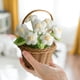 thumbnail image 5 of Regalos Del Día de San Valentín Simulación Hecha a Mano Cesta de Flores Artificiales Mini Cesta de Flores Del Día de San Valentín las Flores Artificiales Son el Regalo Perfecto O la Decoración Decorat, 5 of 6