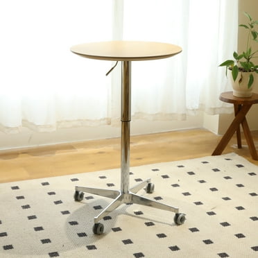 GeeHome Movable Adjustable Bar Table Pub Table 360 Swivel Counter Bar Height Aluminum Star Base Movable for Stand Desk Bistro Table Dining Room Home Kitchen Table
