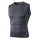 thumbnail image 1 of Chaleco deportivo informal de moda para hombre: camiseta sin mangas ajustada para fitness, poliéster, 1 of 7