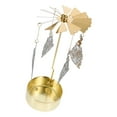 thumbnail image 6 of Raindrops Carousel Candlestick, Golden Iron, Dynamic Ambiance, Ideal for Holidays and Parties, 6 of 7