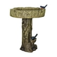 thumbnail image 6 of SunJet Outdoor Garden Bird Bath 24.4In H Wooden Stake Weather Resistant Concrete Birdbath for Yard, 6 of 8