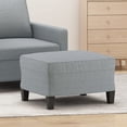 thumbnail image 1 of vidaXL Footstool Light Grey 60x50x41 cm Fabric, 1 of 4