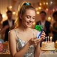 thumbnail image 6 of Creative Artisan Number Candle - Fashionable Cartoon Design, Glittery Sequins with Crown Accent, Ideal for Birthday Parties, Anniversary Celebrations, Themed Events, 6 of 6