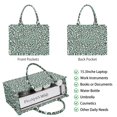 thumbnail image 2 of Large Capacity Tote Bag,Green and Dark Green Giraffe Pattern Handbag Fashion Luxury Tote Bag,15.7"x13"x 5.1" Inches,Laptop Compatible, 2 of 6