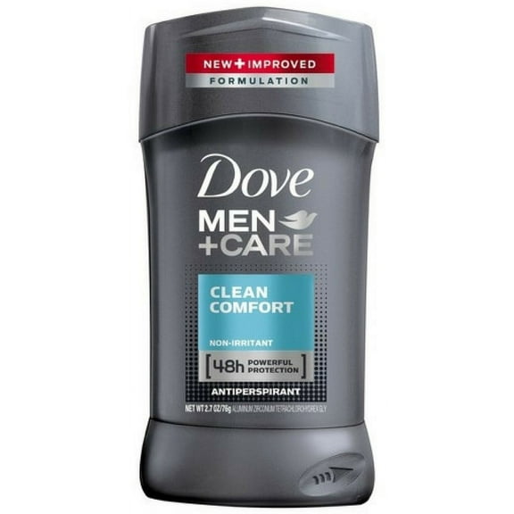 Dove Men Care Antiperspirant Deodorant Stick Clean Comfort 2.7 oz (Pack of 6)
