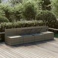 thumbnail image 2 of vidaXL Ensemble de Salon de Jardin 4 Pcs avec Coussins Gris Poly Rotin, 2 of 5