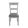 thumbnail image 5 of House Marchese Two Tone Gray Fabric&Pearl Gray Finish Side Chair(Set of 2), 5 of 8