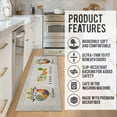 thumbnail image 5 of Cow Print Rugs for Kitchen Floor, Farmhouse Kitchen Mats Cushioned Anti Fatigue 2 Piece Set, Memory Foam Kitchen Mat Set of 2 and Kitchen Runner Rug Washable for Home Kitchen Decor 17"x30"+17"x47", 5 of 6