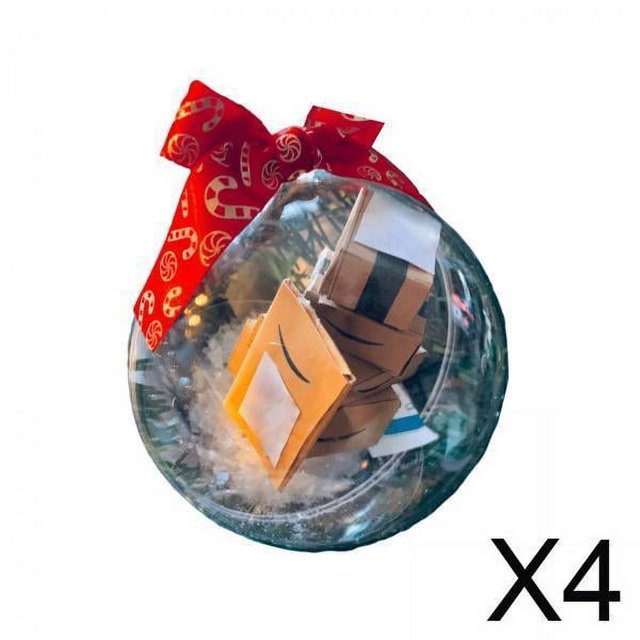 Bola colgante,Bolas para árboles de Navidad Bolas navideñas transparentes,Adornos decorativos para árboles de Navidad 80 mm,Bolas decorativas Bolas colgantes irrompibles,Árbol de Navidad
