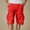 Watermelon Red, variant on Bcfgryg Men's Cargo Shorts Solid Color Multi Pocket Casual Pants Men’s Cargo Pants