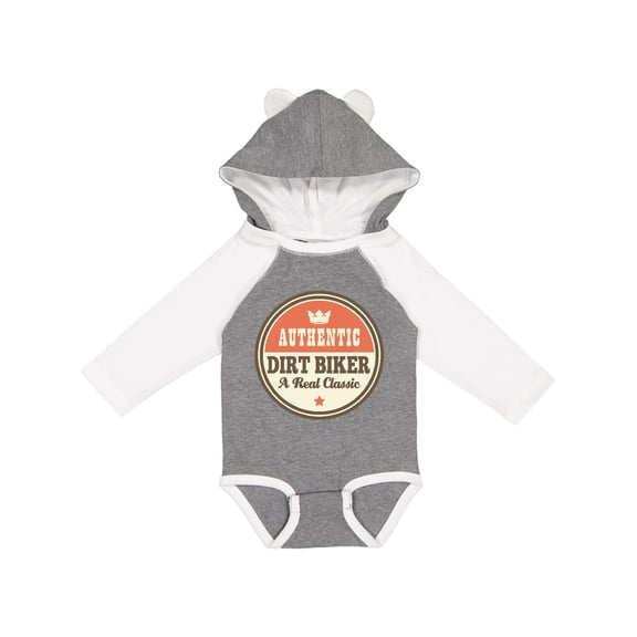 Inktastic Dirt Biker Vintage Classic Boys or Girls Long Sleeve Baby Bodysuit