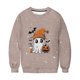 thumbnail image 5 of Heisall Womens Hoodies Halloween-themed Sparkling Print Round Neck Long Sleeve Fleece-lined Casual Sporty Fashion Sweatshirts, 5 of 9