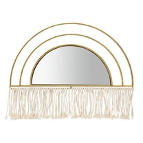 Sagebrook Home Metal/wood, 17"h Arched Mirrored Wall Decor  Gold