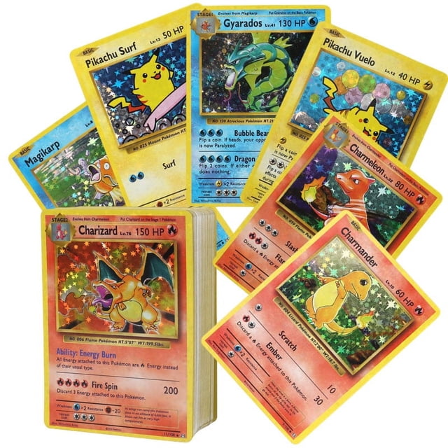 60/100 Uds tarjetas de Pokémon en inglés raras EX Vstar Vmax GX Shiny Arceus Charizard Mewtwo Pokemon tarjeta comercial regalo para niños