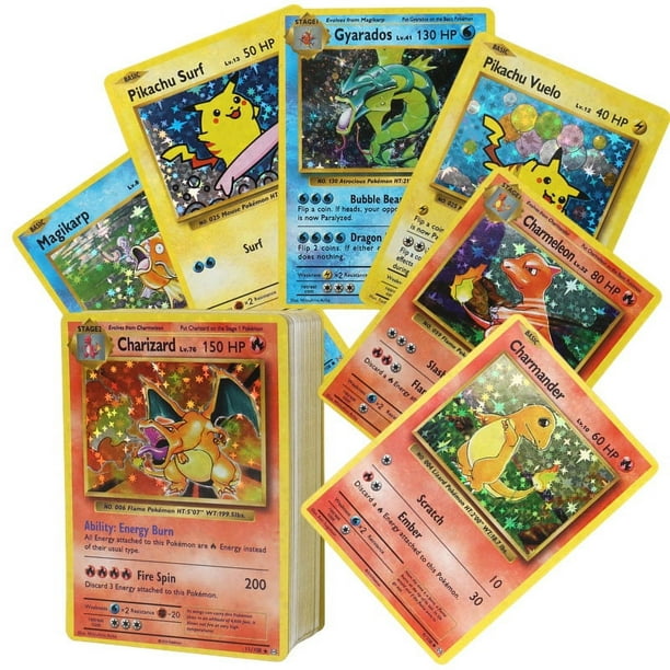 Tarjetas Flash de Pokémon de 1a edición, Charizard Blastoise Venusaur Mewtwo, colección de juegos, tarjetas proxy PTCG, 1996