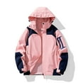 thumbnail image 5 of WTOBBY Men's Waterproof Sun Protection Jacket, UPF 50+ Outdoor Sports Windbreaker with Hood, Quick-Dry Hiking Commuter Coat,Pink M, 5 of 5