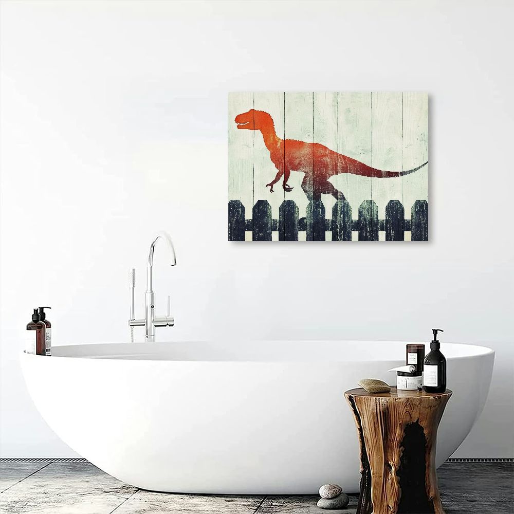 Nawypu  Dinosaur Wall Art Boys Bedroom Decor Dinosaur Room Decor  Easy to Hang