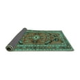 thumbnail image 2 of Ahgly Company Indoor Square Persian Turquoise Blue Traditional Area Rugs, 8' Square, 2 of 4