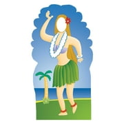 Advanced Graphics 571 Hula Girl Stand In- 72" x 40" Cardboard Standup